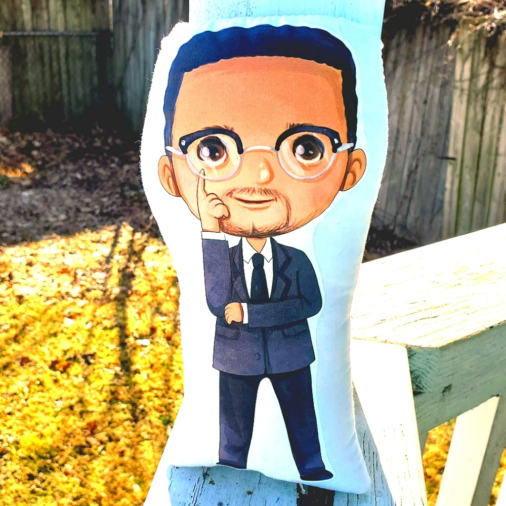 Malcolm X Pillow Pal. New.